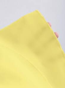 Sweetra 黑色混合针织 V 领露背荷叶边修身迷你连衣裙，优雅休闲，适合女性春夏