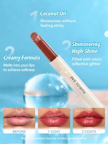 SHEGLAM Pout-Perfect Shimmer Lip Plumper-First Crush Moisturising Plumping Shimmer Solid Lip Gloss Non-Stick Shimmer Nourishing Lip Plumping Serum Coconut Oil Lipstick Lip Cosmetics Graduation Birthday Holiday Summer Fall Autumn Y2K Fancy Fashion Women Makeup Cosmetic Party Beach Travel Camping Outdoors School Campus Trip Festivals Decor Gift Present Rose Girl Cosplay Best Color Charm Vibe