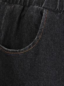 2 件套 Tween Boy 活力扎染字母印花圆领 T 恤和宽松牛仔裤套装，适合日常穿着、派对、音乐节、学校、度假 - 彩色 - 查看 4