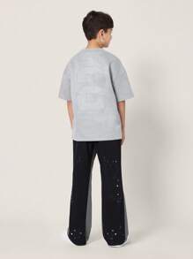 SUMWON 高性能银河印花喇叭裤星夜舞蹈运动裤青年弹力训练紧身裤宇宙运动服