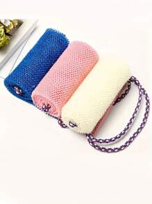 1pc African Nylon Exfoliating Bath Towel, Soft And Scrub, Nylon Bath Towel For Exfoliating And Bubble Foaming, Bathroom Accessories Home Bathroom Decor Summer - Multicolor - View 9