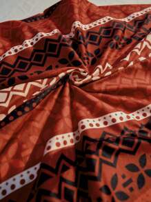 LanaWest Women's Retro Bohemian Pattern Holiday Dress (Random Cutoff) - Multicolor - View 5