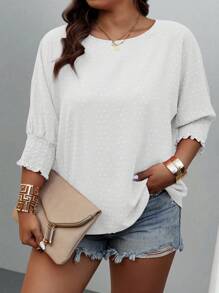 大码纯色短袖衬衫，简约时尚，适合夏季