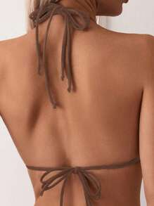 SHEIN Swim Leopard Print Bikini Swimsuit, For Vacation & Beach For Summer - Multicolor - View 4