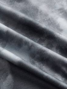 DAYDREAMS AND ICE CREAMS Women Casual Tie-Dye Print Drop Shoulder Short Sleeve T-Shirt, Summer, Holiday, Rave, Graphic Tee