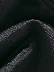 Swim Mod Springbreak Women's Solid Color Strapless Metal Decor Sexy Tie-Up 2 Pieces Bikini Swimwear Summer Beach Outfit - Black - View 5