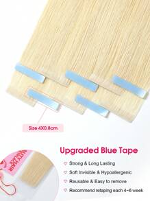 Cuticle Remy Seamless Injected Hand-Tied Pro Quality Virgin Human Hair Invisible Tape In Hair Extensions Human Hair Natural Black 10PCS 25G Straight Tape Ins Tape In Hair Tape Ins Hair Extensions Halloween Costumes - S613 - View 5