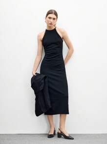 CUCCOO BIZCHIC New Simple Commuter Vibe Chunky Heel Women Shoes - Black - View 10