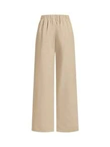 Ellevyn 1 Set Women Elegant Slash Shoulder Crop Top And Long Pants Suit