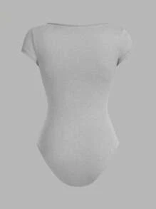 SHEIN EZwear 4 件套女士圆领短袖紧身衣，多色，适合夏季 - 彩色 - 查看 9