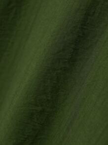 Rusticease 2pcs Women Solid Color Holiday Casual Shirt And Pants Set,Summer Sets - Green - View 4