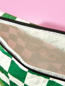 THE POWERPUFF GIRLS X SHEIN 可折叠格子毛茛图案大容量旅行袋 - 彩色 - 查看 6