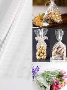 1 卷玻璃纸包装卷，宽 15.75 英寸，长 394 英寸，透明塑料包装纸，用于装饰礼品篮、鲜花、工艺品、包装纸、薄纸、花束用品、礼品包装纸、鲜花包装纸、礼品包装、任何场合、万圣节装饰、返校、圣诞节 - 無色 - 查看 11
