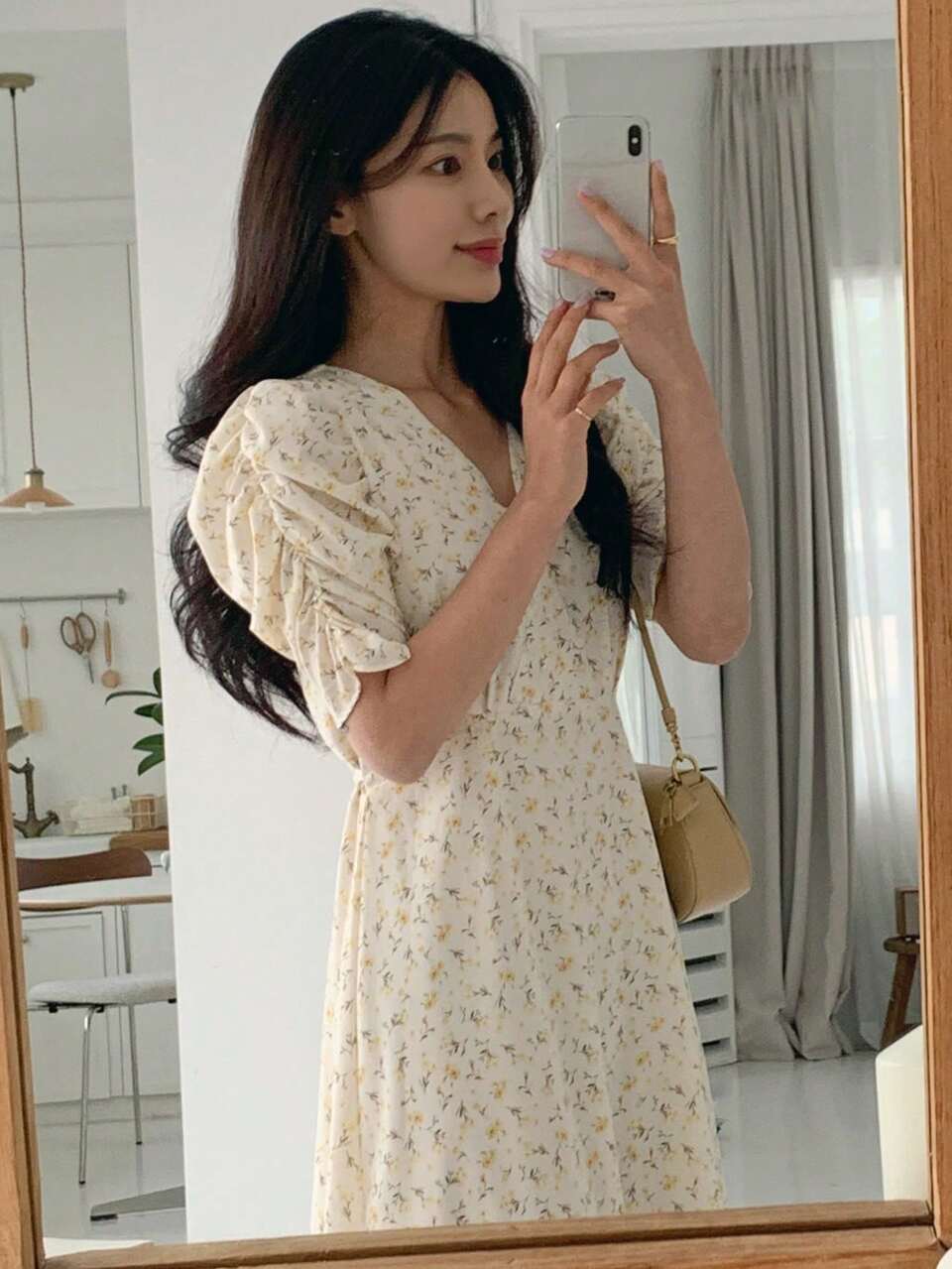 Women's V-Neck Waisted Ditsy Floral Dress, Elegant For Spring & Summer Vacation Outfits Women Boho