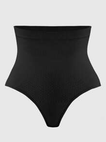 Cravure 1pc Seamless Plus Size Shapewear Bottom - Black - View 8