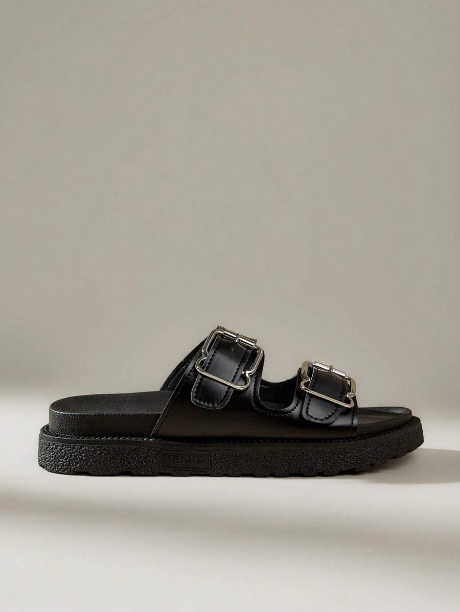 Solecia 女士厚底复古拖鞋，简约实用，多功能