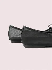 CUCCOO DOLLMOD Women's Comfortable Brown Faux Suede Square Toe Flats