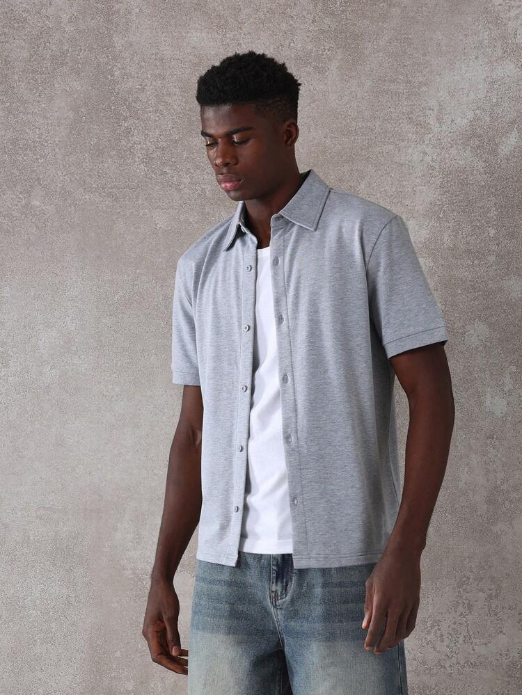 Camicie casual professionali in misto cotone slim fit