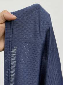 StreetHx 女式休闲宽松数字印花 V 领短袖 T 恤上衣，春夏 - 藏蓝色 - 查看 7