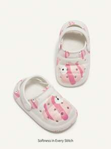 Cozy Pixies 1 双百搭可爱鱼印花透气防滑沙滩凉鞋，夏季 - 白色 - 查看 2