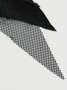 ROMWE 1pc Women Plain Solid Color Skirt, Fashionable And Suitable For Summer Gothic Women Clothes,Summer,Summerouis ,Summer Cothes Women's Concert Costumes, Rave Costumes, Carnival Costumes, Country Concert Costumes - Black - View 6