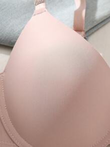 SHEIN 2 PCS Push-Up Underwire Molded Cup Daily Wear Leopard Print Skin Tone Women Bras, Cheetah Print Top - Multicolor - View 8