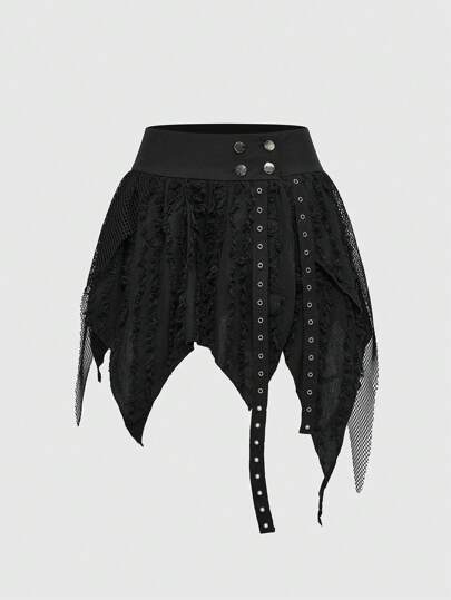 1pc Women Plain Solid Color Skirt, Fashionable And Suitable For Summer Gothic Women Clothes,Summer,Summerouis ,Summer Cothes Women's Concert Costumes, Rave Costumes, Carnival Costumes, Country Concert Costumes