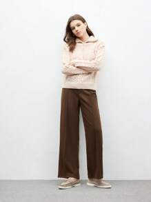 CUCCOO BIZCHIC Sepatu Kasual Wanita Model Slip-On Datar, Minimalis dan Modis untuk Pemakaian Sehari-hari, Sepatu Musim Semi untuk Liburan Musim Semi, Paskah, Natal, dan Lainnya. - Khaki - View 10