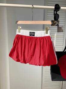 Comfortcana 女士新款运动超短花瓣裙短裤