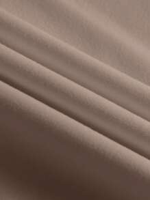 INAWLY Áo thun cổ tròn rộng rãi họa tiết chữ thường ngày cỡ lớn dành cho nữ, mùa hè - Màu Khaki - Xem 3