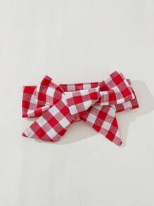 SHEIN Vintaside Kids 女婴休闲格纹盖袖百搭连衣裙，适合户外或日常居家穿着