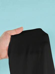 SHEIN 少女三件套黑色泳衣比基尼套装，休闲海滩度假 - 黑色 - 查看 7