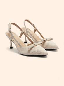 CUCCOO BASICS Pointed Toe High Heel Formal Shoes, Black Pleated Satin Party Wear Sexy High Heels For Women