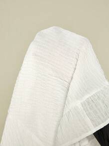 SHEIN Tall 纹理编织背面缆线宽容。女士度假吊带夏季白色连衣裙适合夏季。 - 白色 - 查看 8