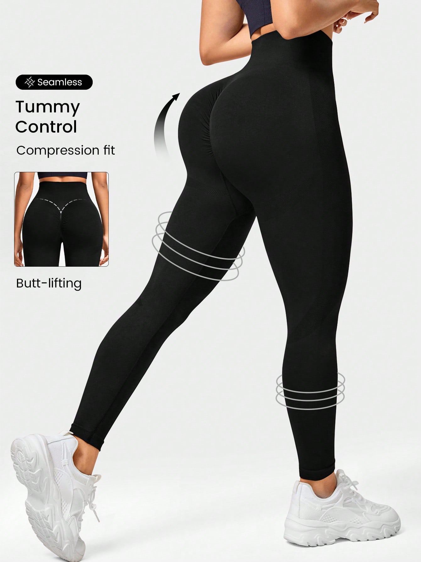 Wideband yoga leggings