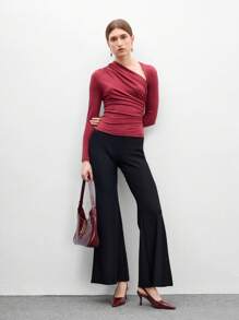 CUCCOO BIZCHIC Fashion Minimalist Women High Heel Sandals, Backstrap Slingback Pumps For Summer Vacation, Versatile Office Wear And Casual Outfits - Red - View 10