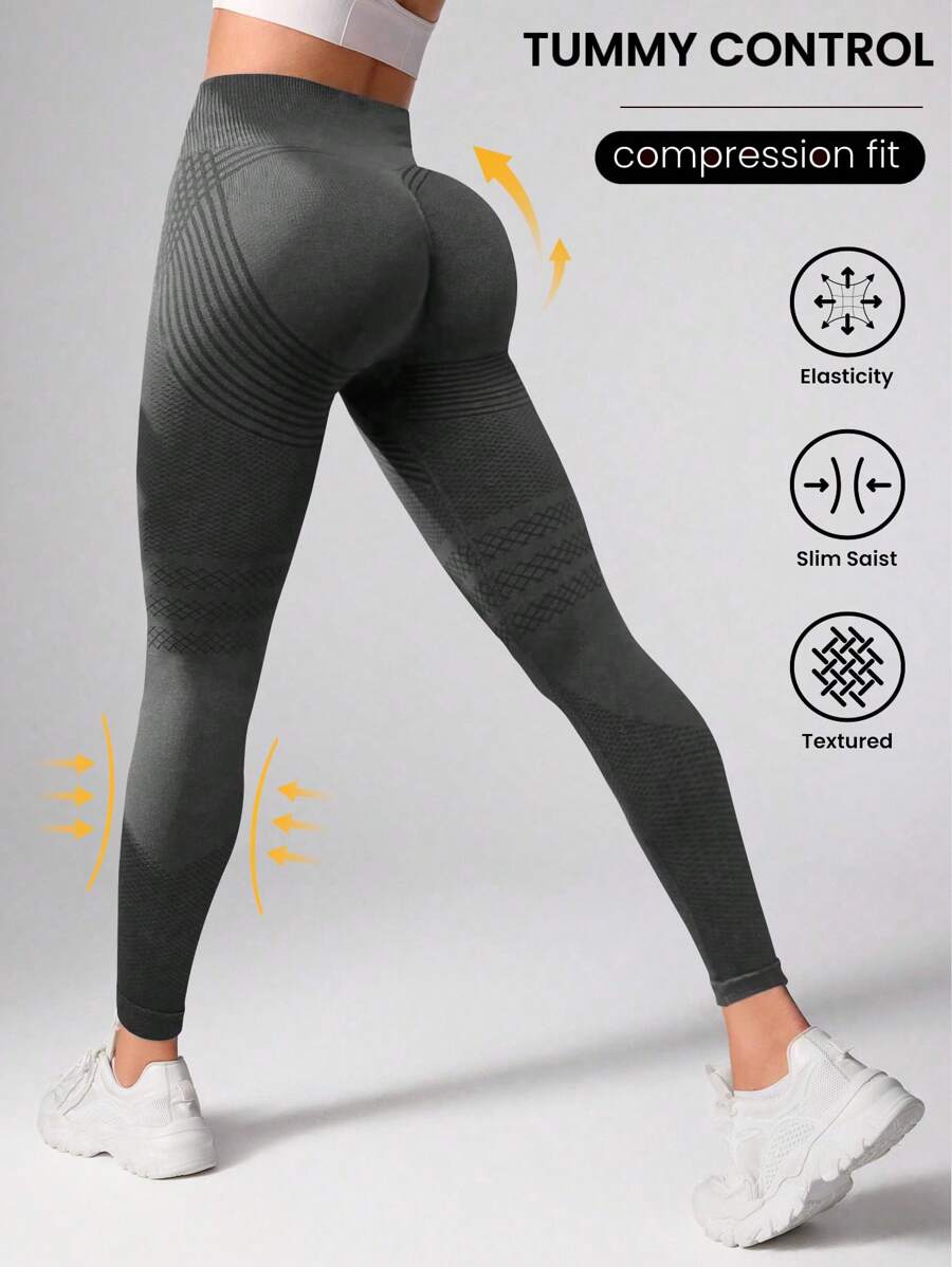 Seamluxe SHEIN Sport Seamless Wide Waistband Sports Leggings