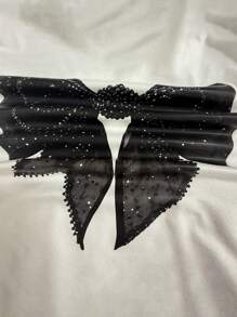 GraphicGems Camiseta de manga corta con cuello redondo estilo casual con estampado de lazo para niñas preadolescentes - Blanco - Ver 4