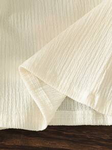 SHEIN 2pcs Young Girls Floral Embroidered Tank Top And Colorful Tassel Shorts Set - Apricot - View 7