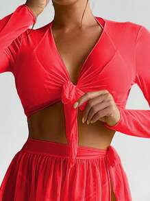 SHEIN Swim Copricostume da spiaggia per donna