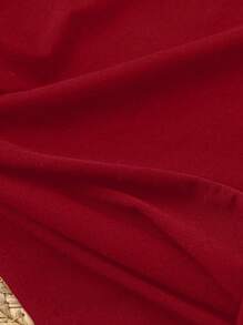 EMERY ROSE 女士休闲简约雏菊图案印花吊带背心，夏季 - 酒紅色 - 查看 3