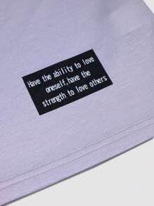 Manfinity Homme Zestaw męski plus size z krótkim rękawem i nadrukiem literowym składający się z koszulki i spodenek