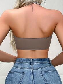 2 件套女士多色内衣套装，前扣式聚拢加垫文胸 - 彩色 - 查看 2