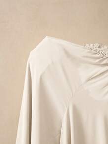 SHEIN Bowknot Maternity Pants, Simple Stylish Design Suitable For Summer - Apricot - View 6