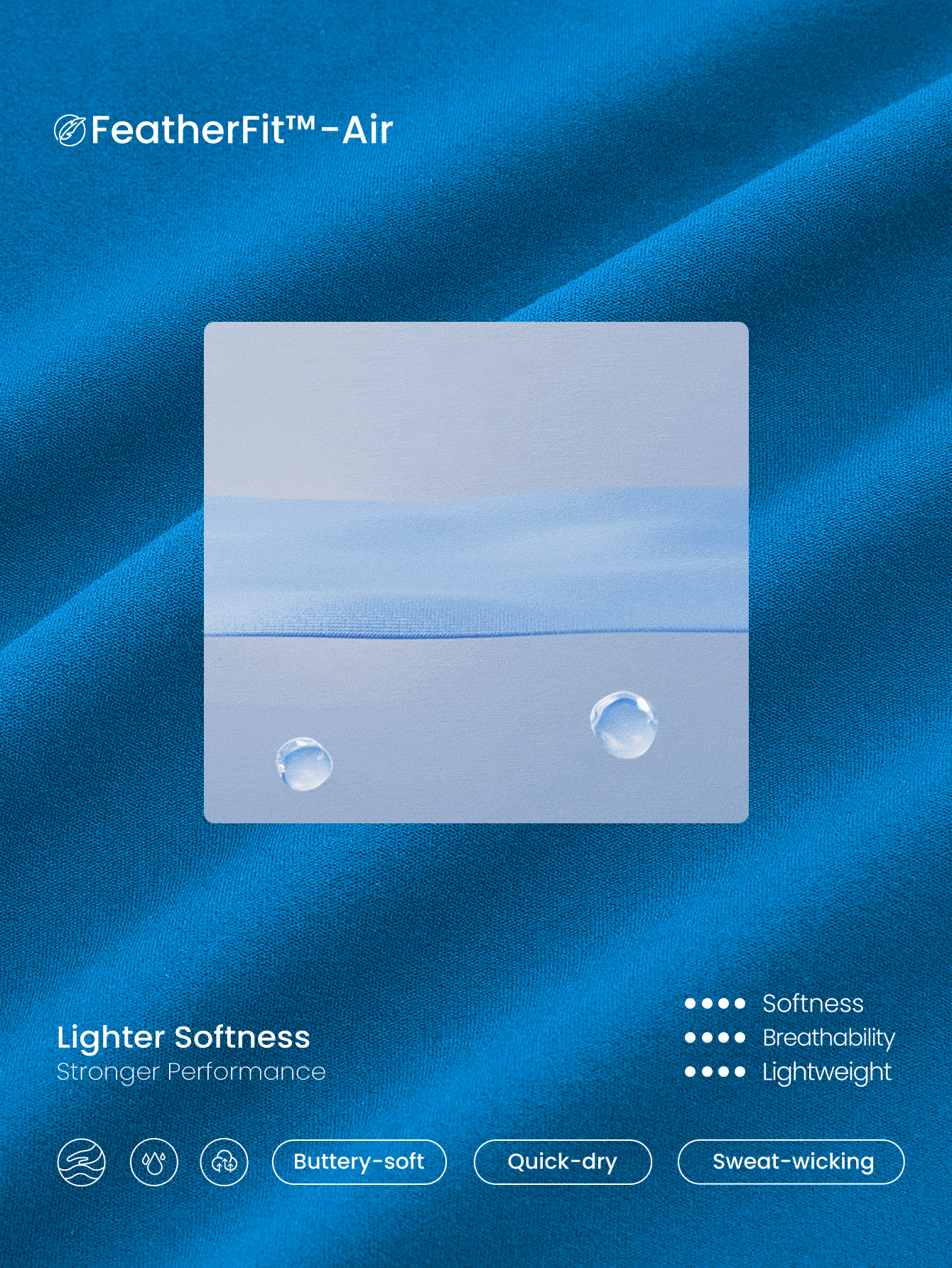 GLOWMODE FeatherFit™-Air Peekaboo 镂空口袋多功能运动连衣裙，内置短裤，轻度支撑，低冲击瑜伽，日常夏季速干，吸湿排汗 - Blue Power - 查看 6