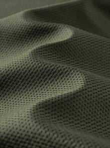 Manfinity EMRG Mesh T-Shirt With Digital Printing, Stylish Pattern Men Graphic Tops Graphic Tee Men - Army Green - View 3