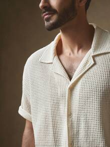 HIMLAND Bộ 2 áo thun cổ polo tay ngắn, áo thun nam bó sát, quần short ống đứng có dây rút, trang phục thường ngày, trang phục đi biển cho nam, bộ vest sơ mi nam màu be, trang phục mùa hè cho nam, trang phục Hawaii cho nam, quần áo mùa hè cho nam, trang phục cặp đôi phù hợp, quà tặng cho nam, áo phông đi biển cỡ lớn, áo mùa xuân, tiền cũ - Màu be - Xem 5