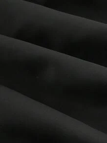 SHEIN MOD Women Black Spaghetti Strap Mesh Panel Midi Party Dress - Black - View 4