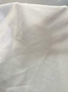 女童蕾丝盖袖 A 字腰收腰连衣裙，甜美公主造型，蕾丝盖袖设计，高腰 A 字剪裁，柔软舒适 - 白色 - 查看 5