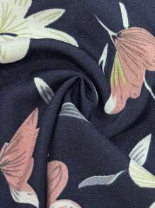 Breezaya Floral Print Criss-Cross Wrap Summer Sleeveless Dress